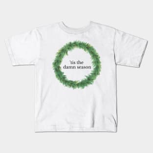 'tis the damn season - taylor swift evermore sticker Kids T-Shirt